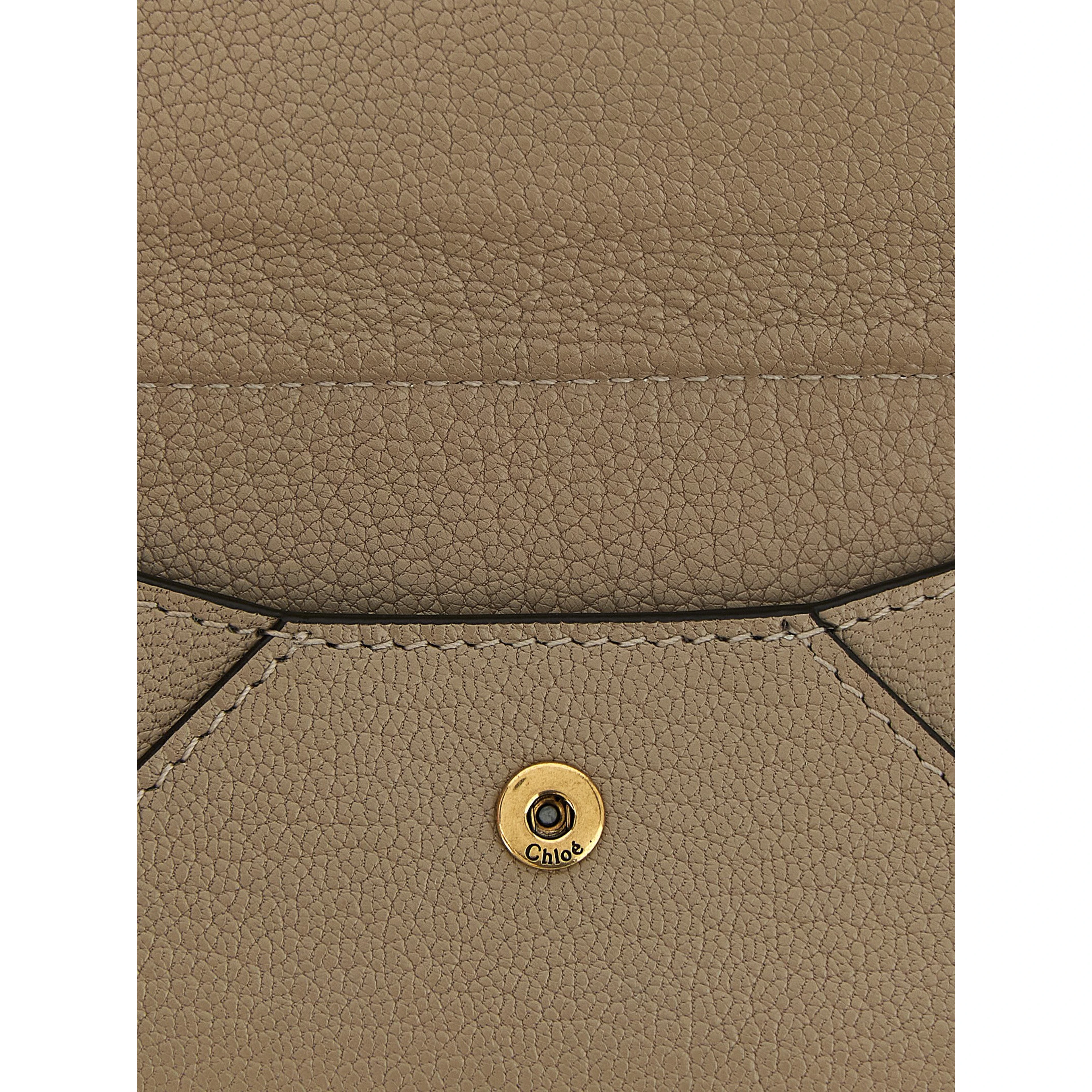 Beige Goatskin Cardholder