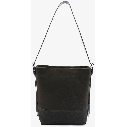 Small ebony Belted tote bag