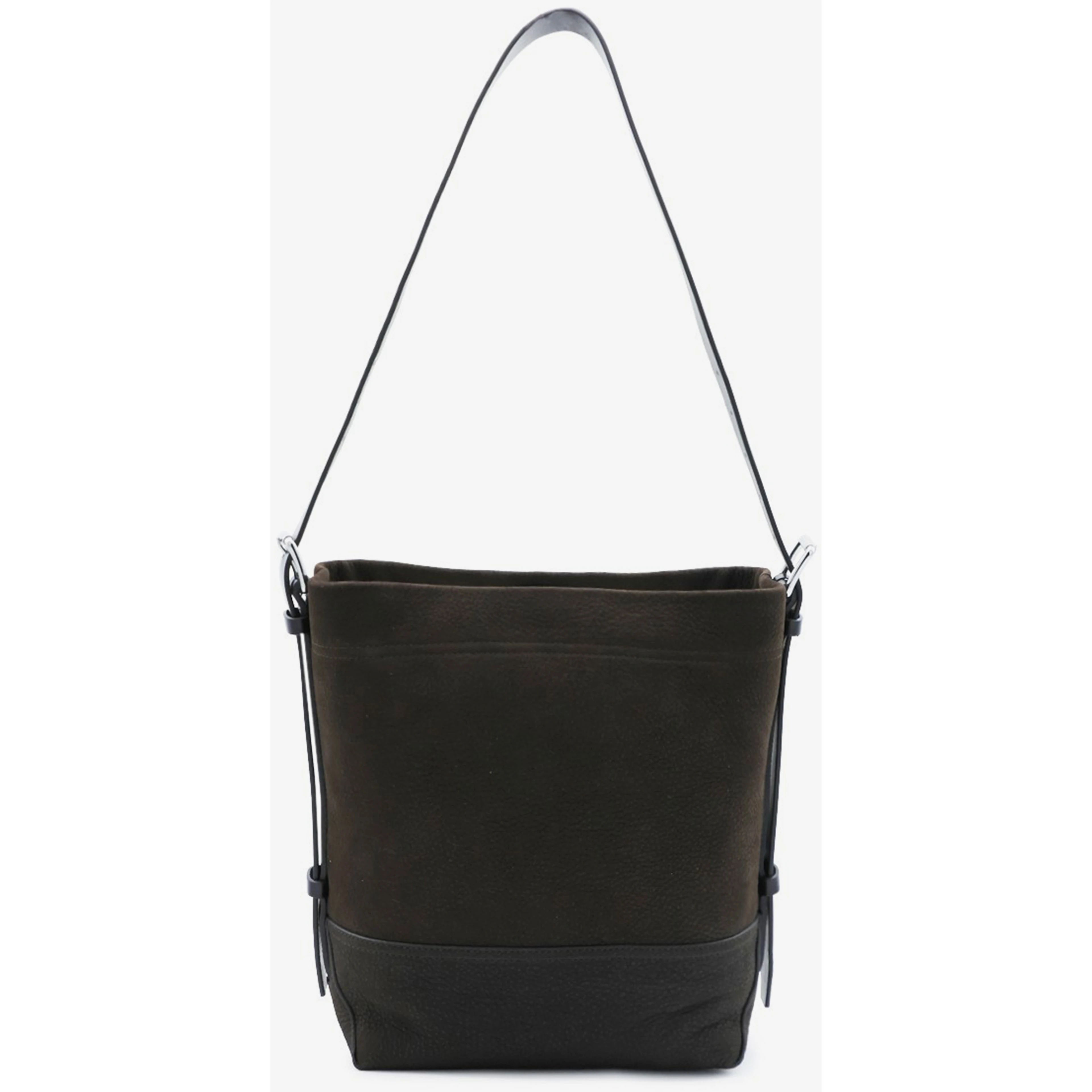 Small ebony Belted tote bag