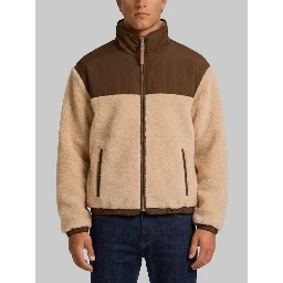 Zip jacket with nylon inserts