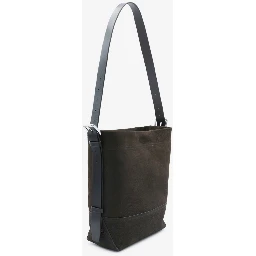 Small ebony Belted tote bag