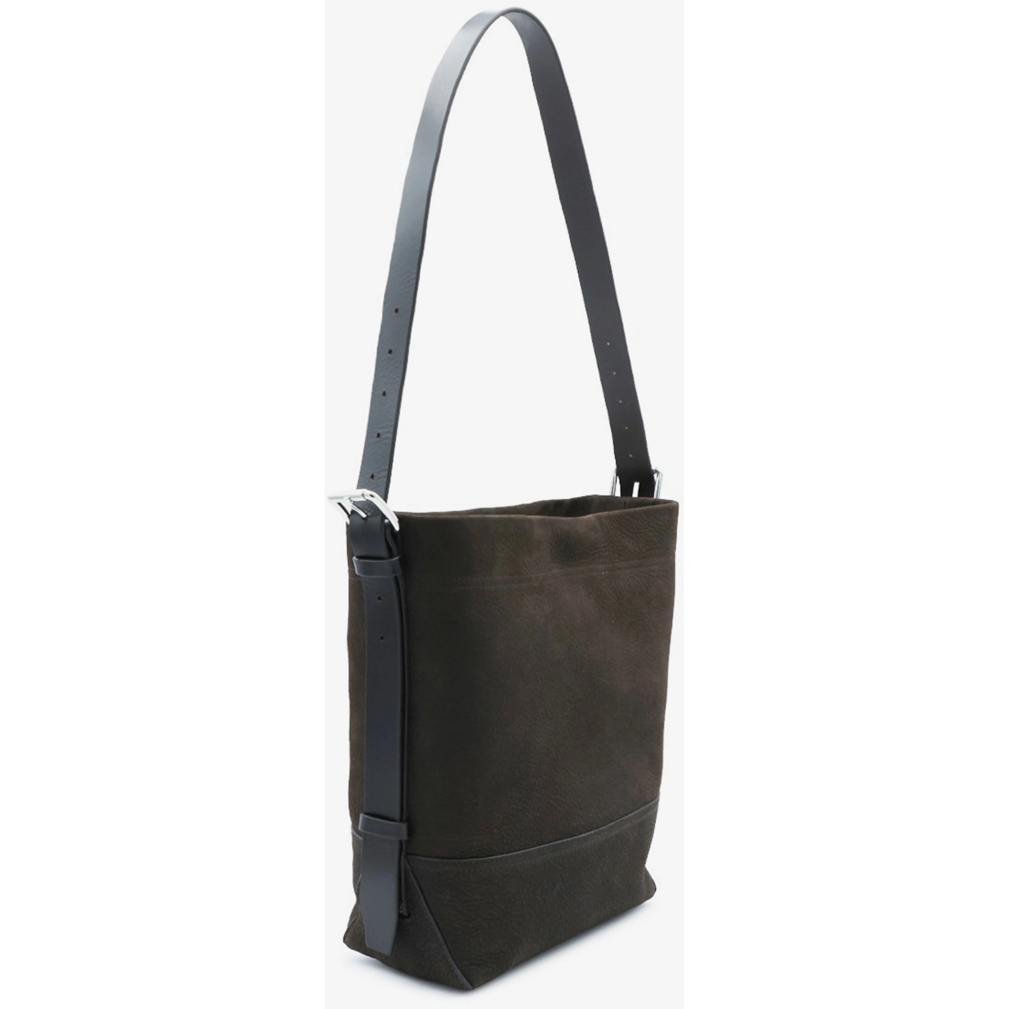Small ebony Belted tote bag