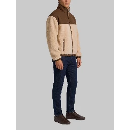 Zip jacket with nylon inserts