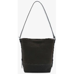 Small ebony Belted tote bag
