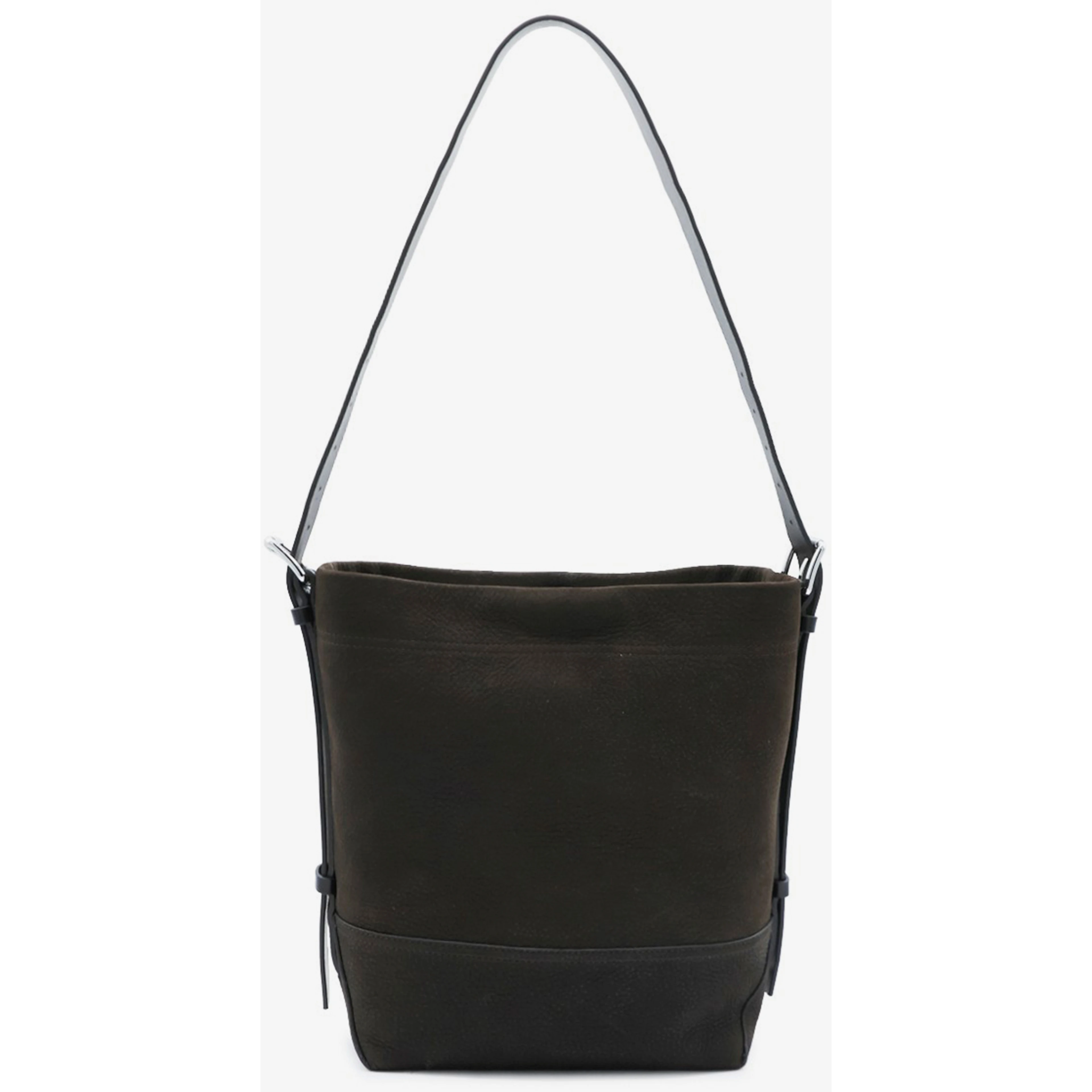 Small ebony Belted tote bag