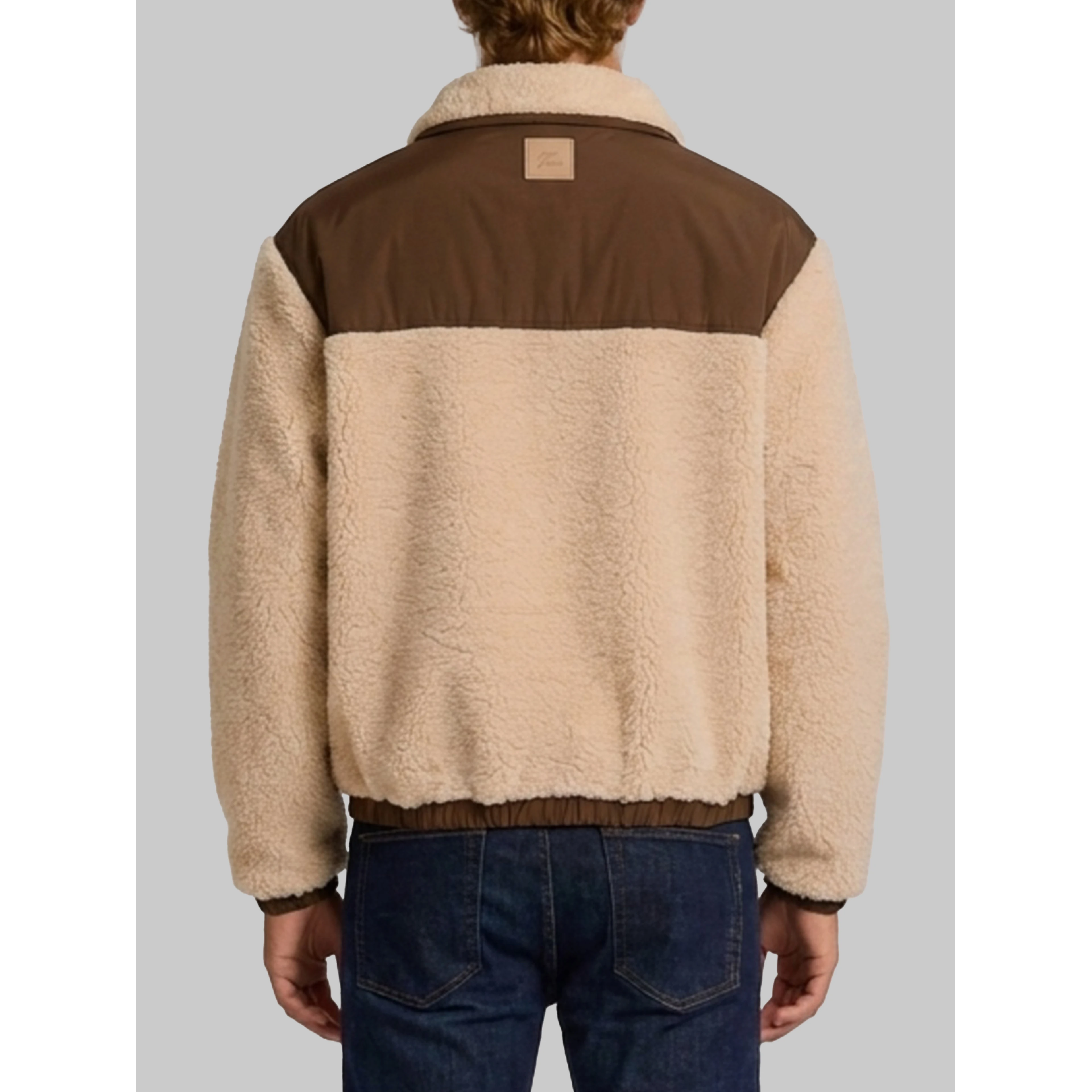 Zip jacket with nylon inserts