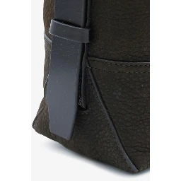 Small ebony Belted tote bag