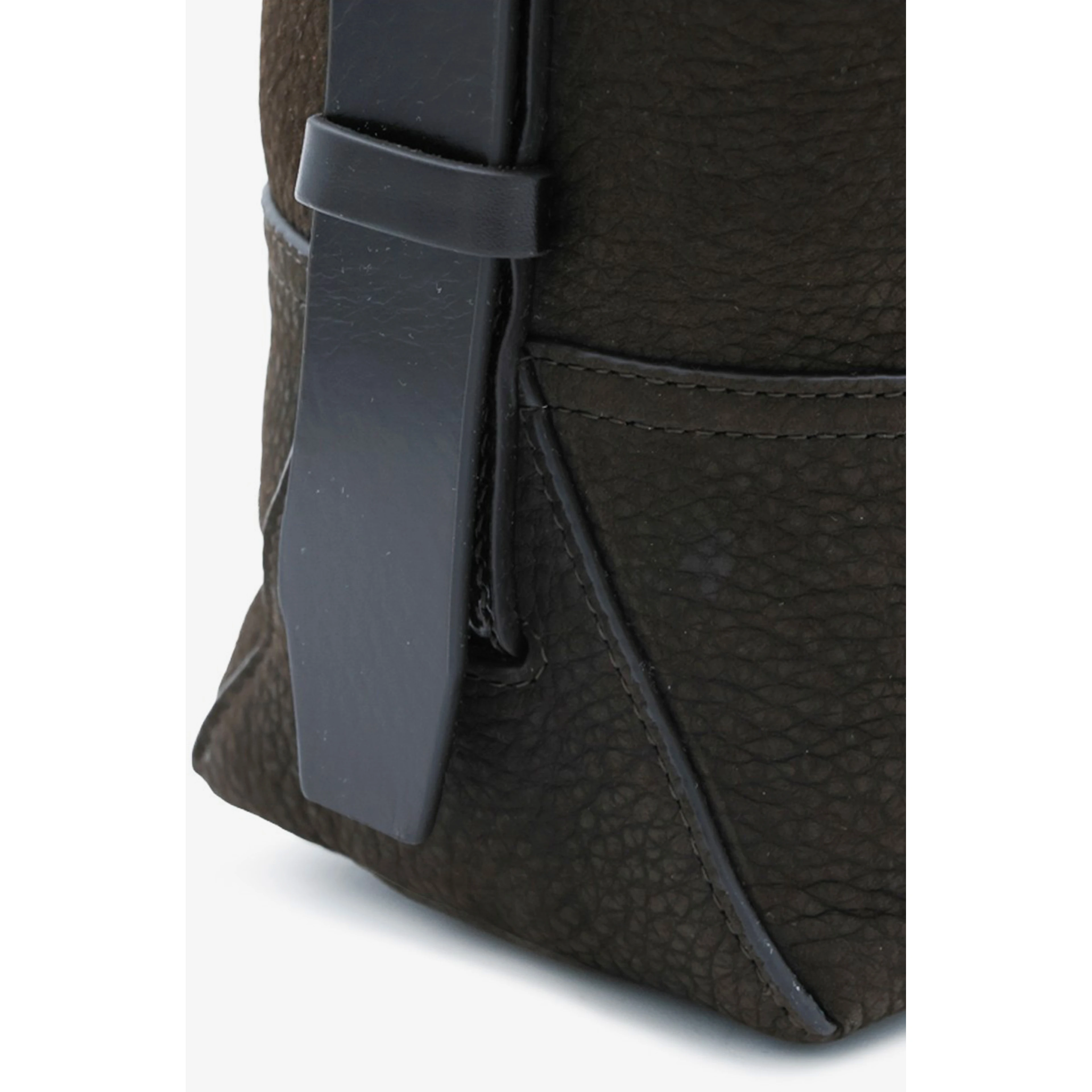 Small ebony Belted tote bag