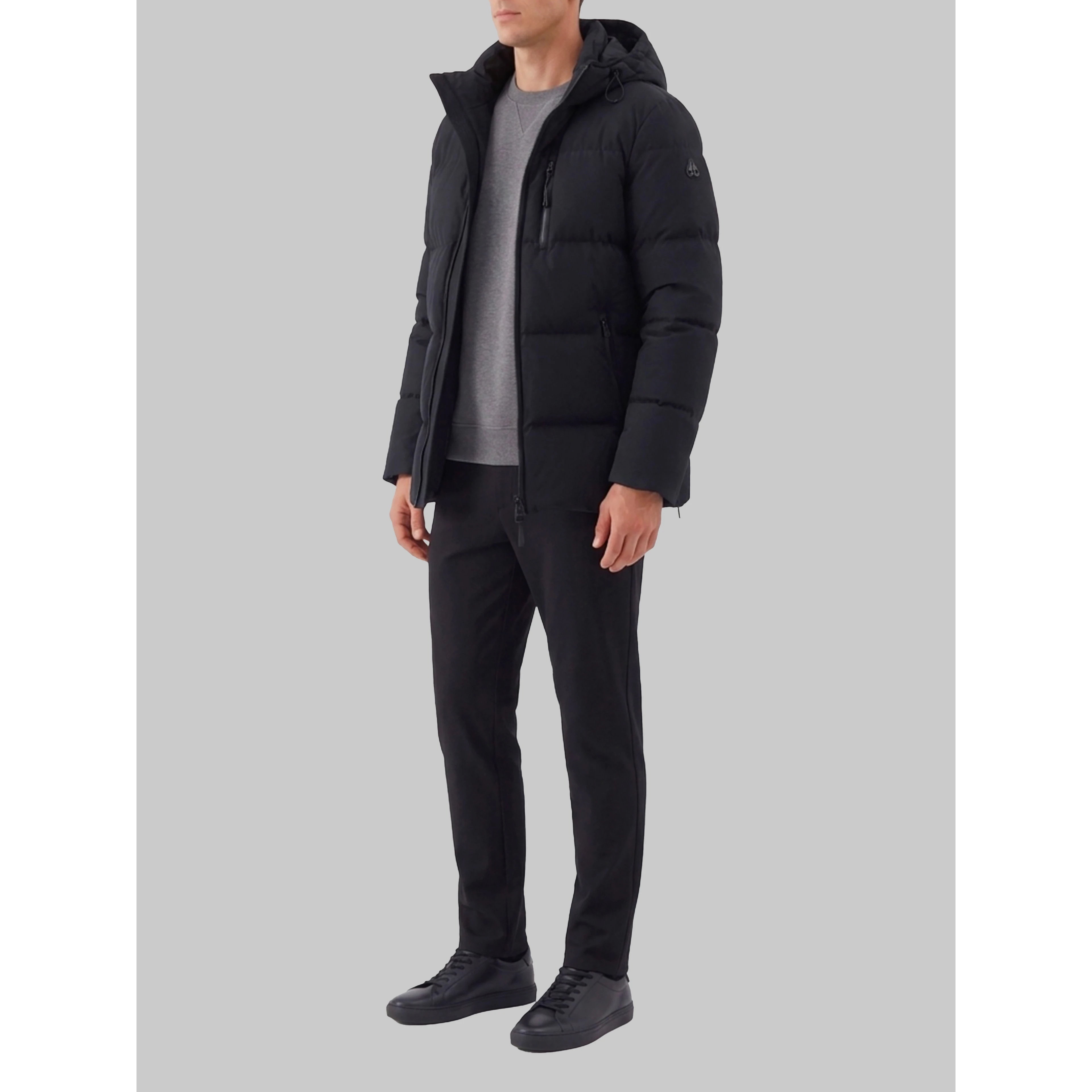 Soho 3Q black down jacket