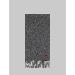 Ami de Coeur carbon grey wool scarf