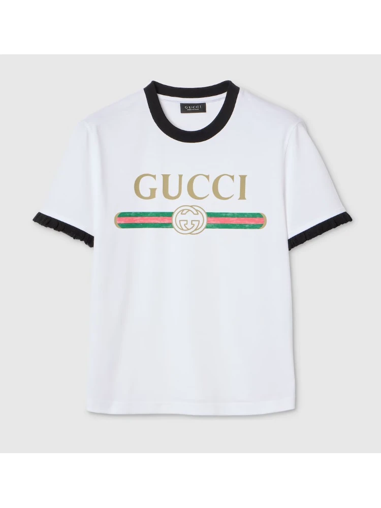 Crew neckT-shrt with Gucci logo