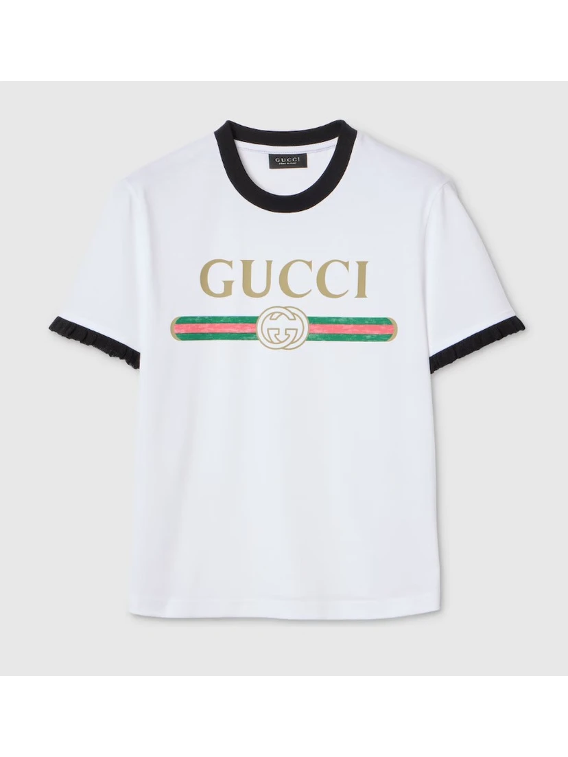 Crew neckT-shrt with Gucci logo