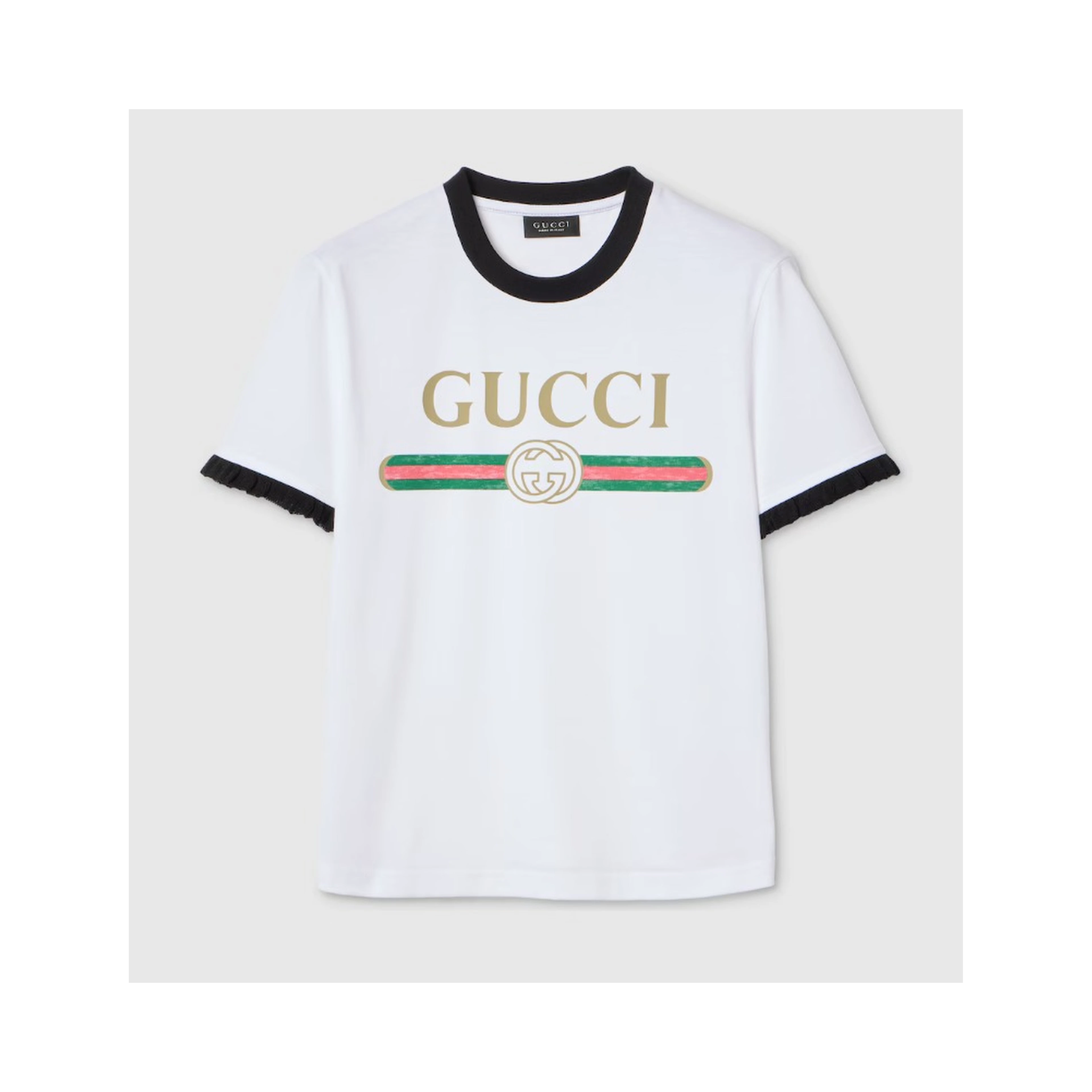 Crew neckT-shrt with Gucci logo