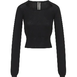 SLASHED CROPPED PULL T-SHIRT