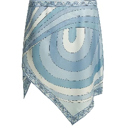 "Iride" Asymmetrical miniskirt