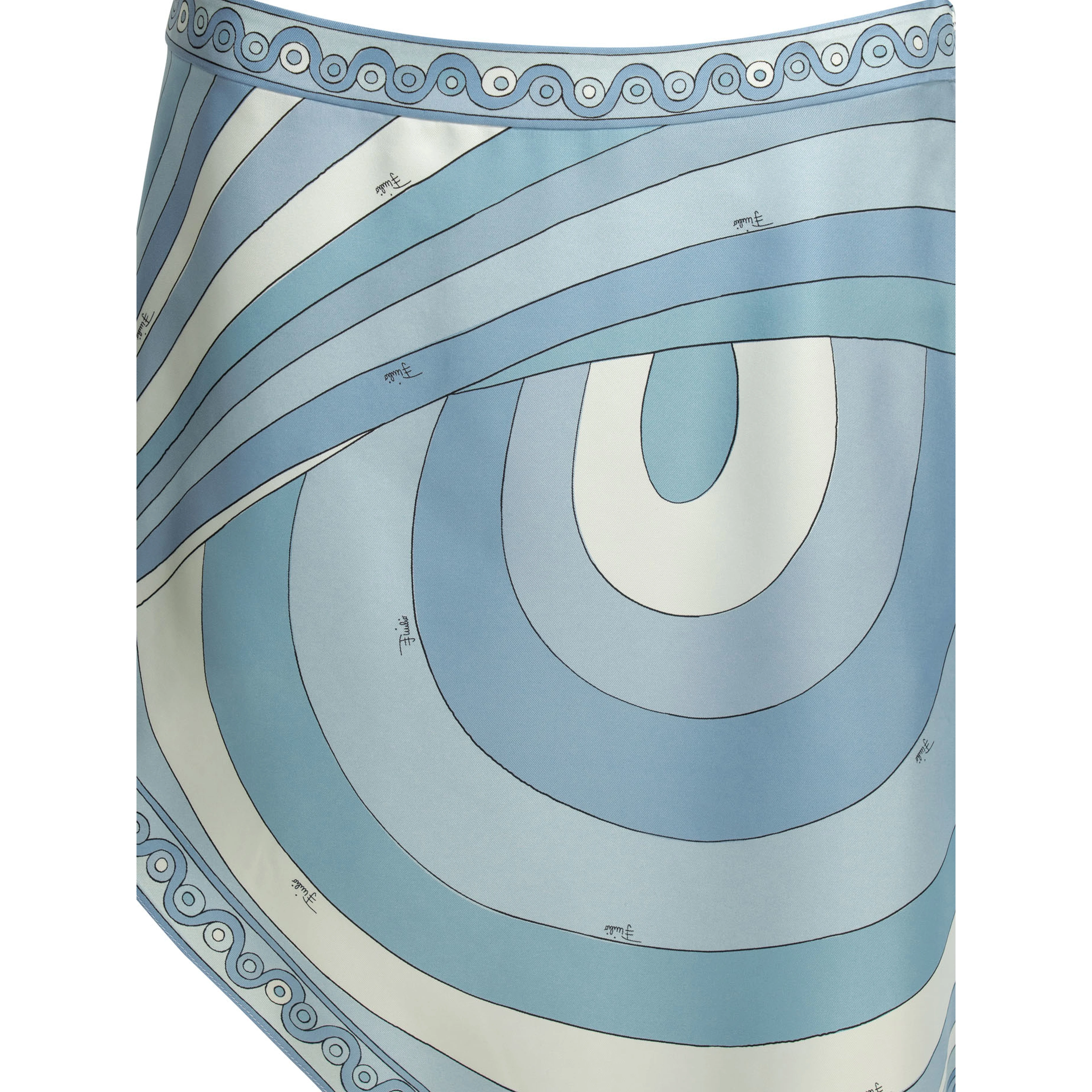 "Iride" Asymmetrical miniskirt