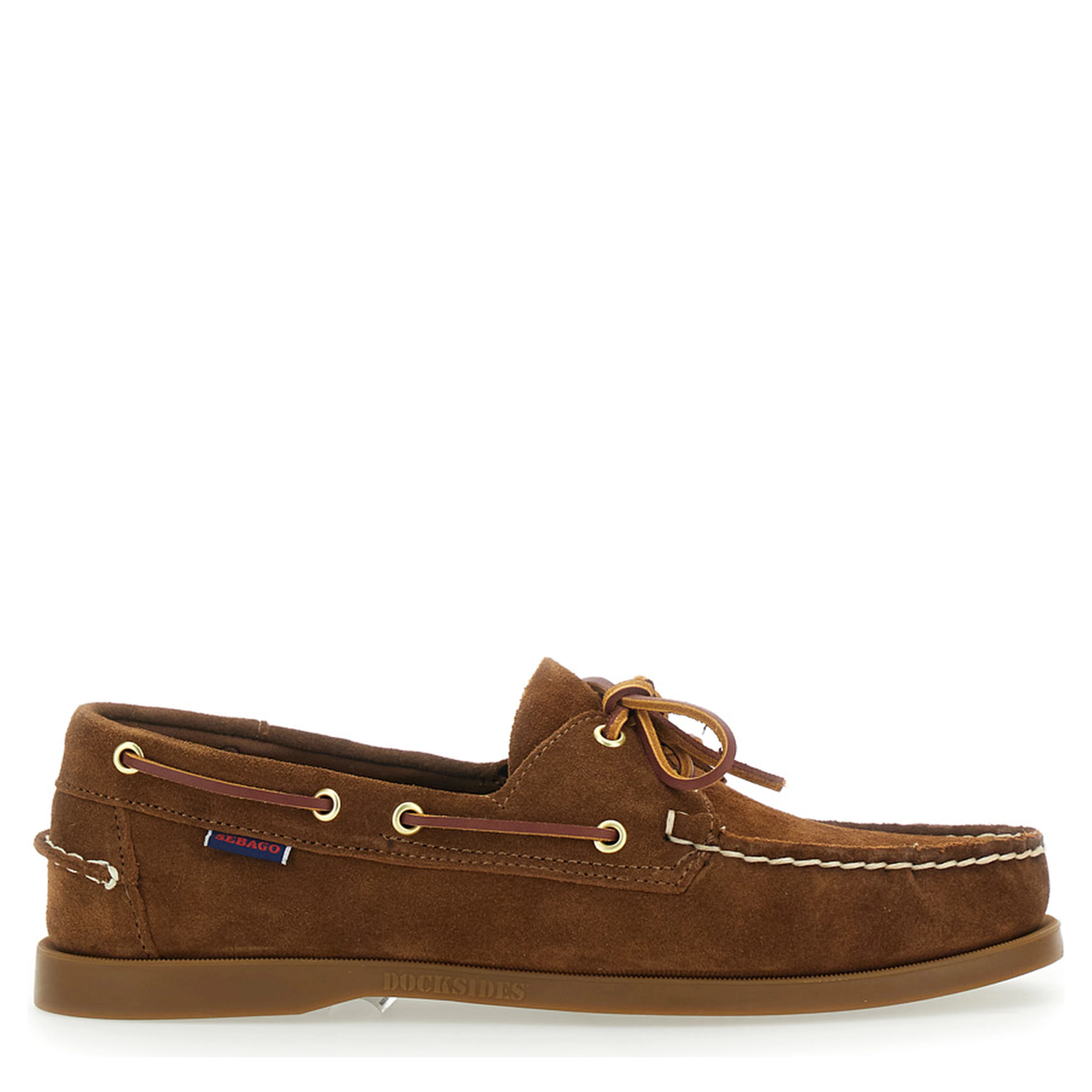 Loafers Portland Brown with Rounded Toe in Leather for Men