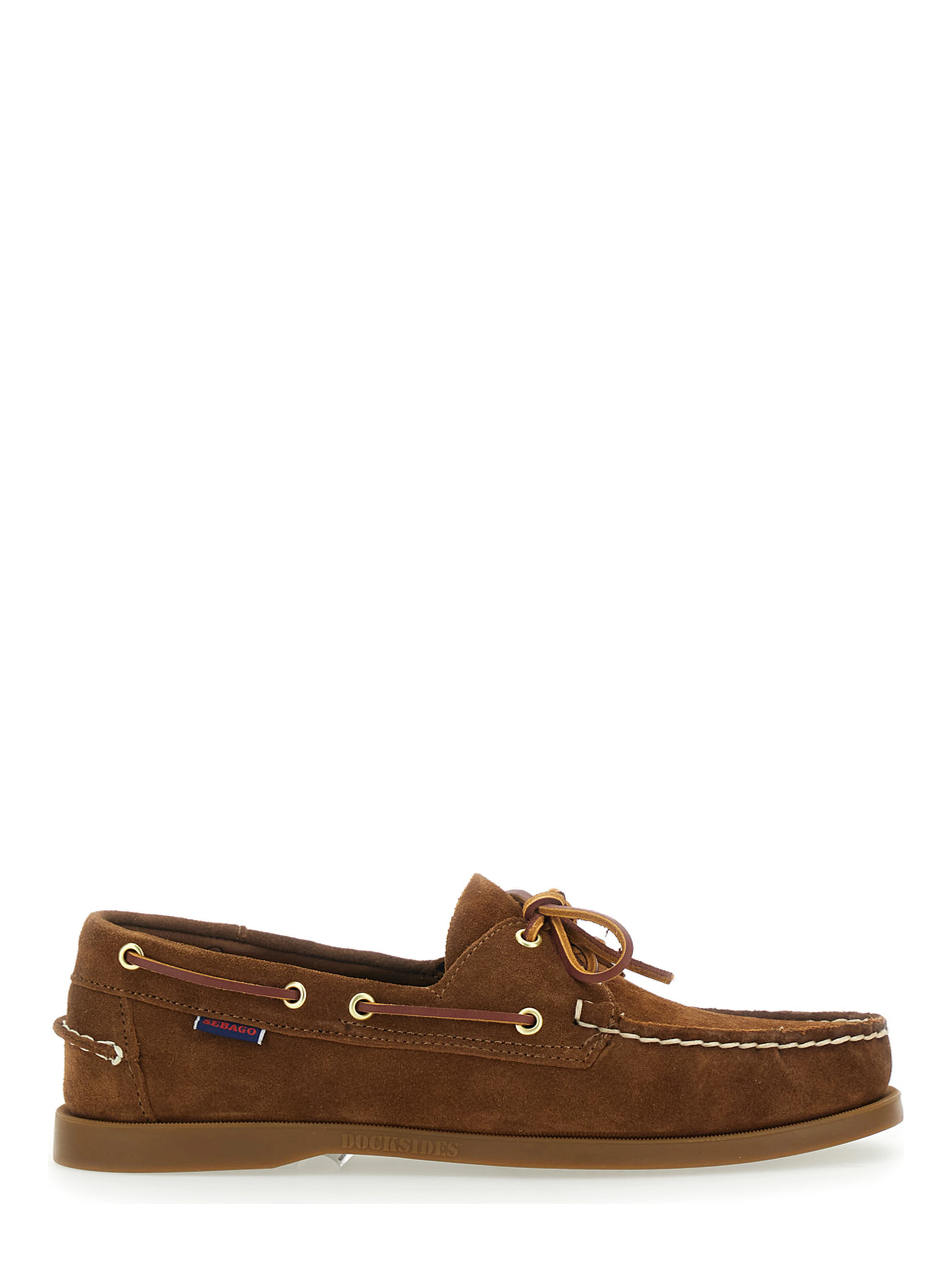 Loafers Portland Brown with Rounded Toe in Leather for Men