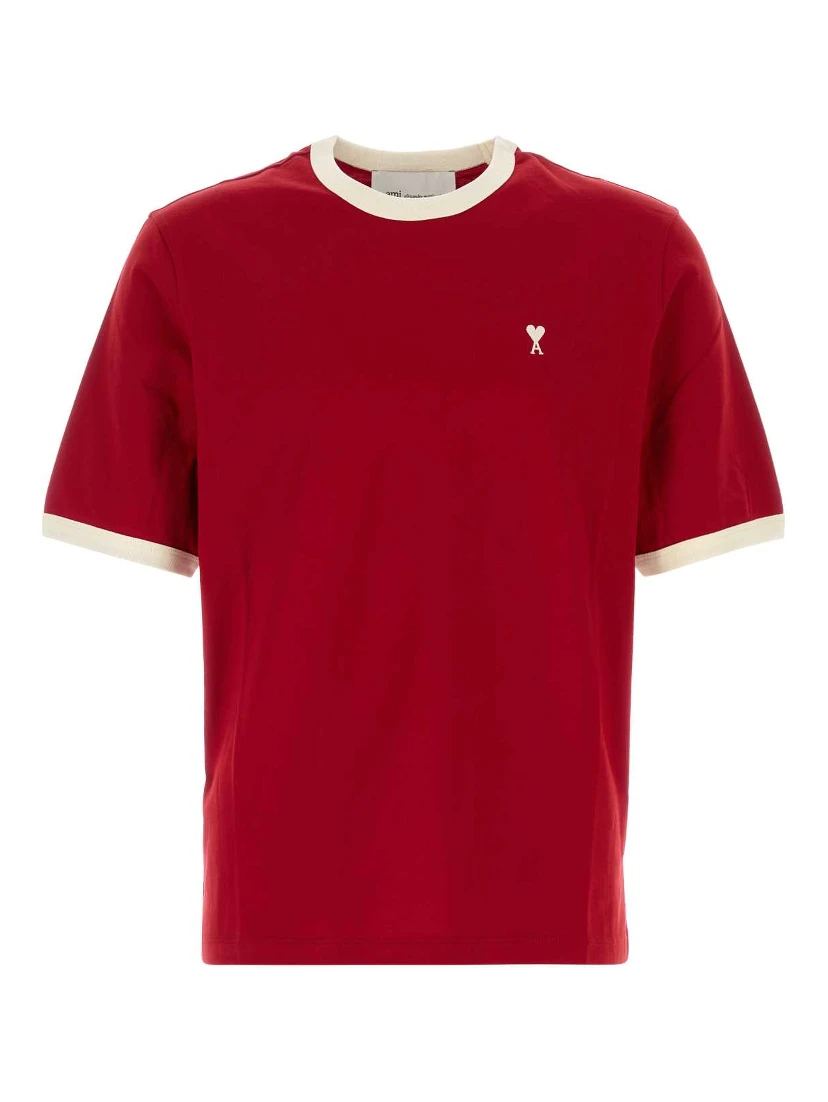 QUOTA-BICOLORTSHIRTWITHOFFWHITEAMIDECOEUREMBROIDER