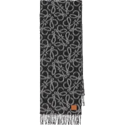 LOEWE Scarfs Black/grey