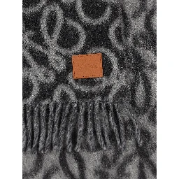 LOEWE Scarfs Black/grey