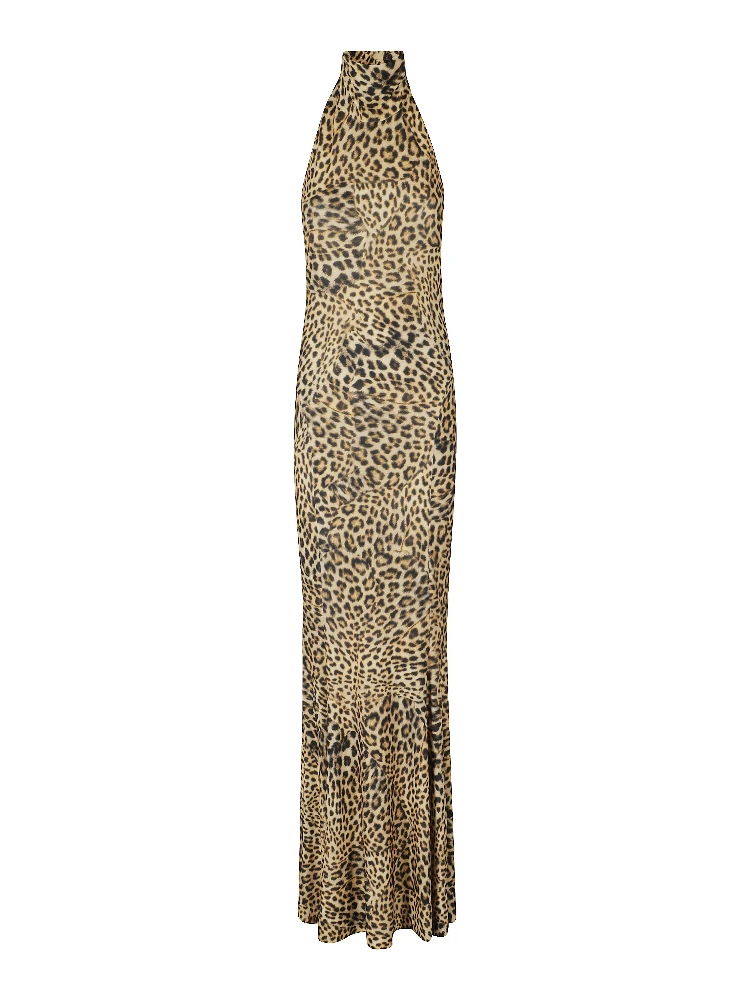 HALTER TURTLE FISHTAIL GOWN