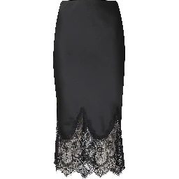 BIAS HALF SLIP W LACE