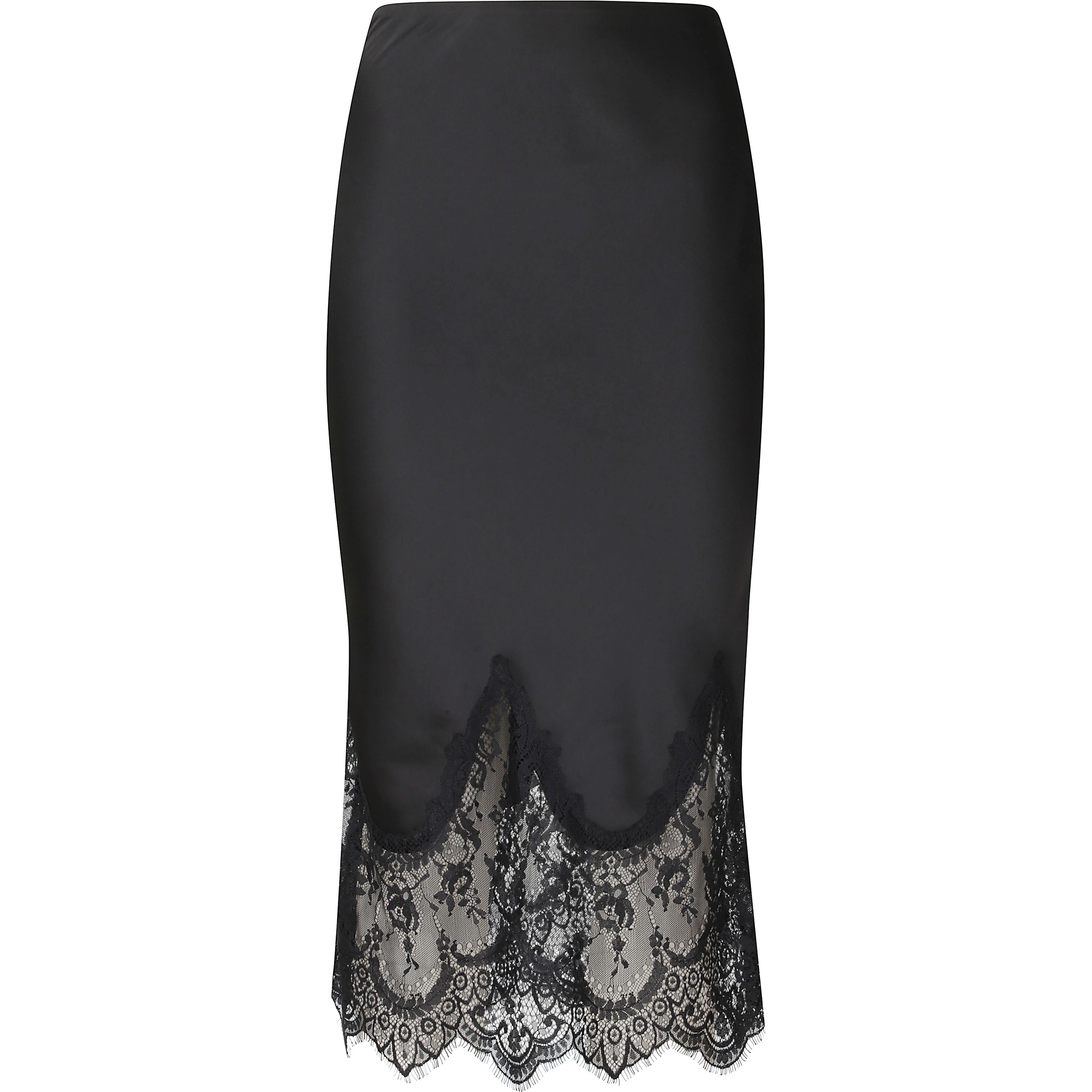 BIAS HALF SLIP W LACE