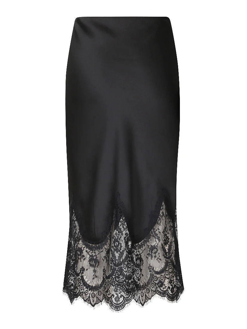 BIAS HALF SLIP W LACE