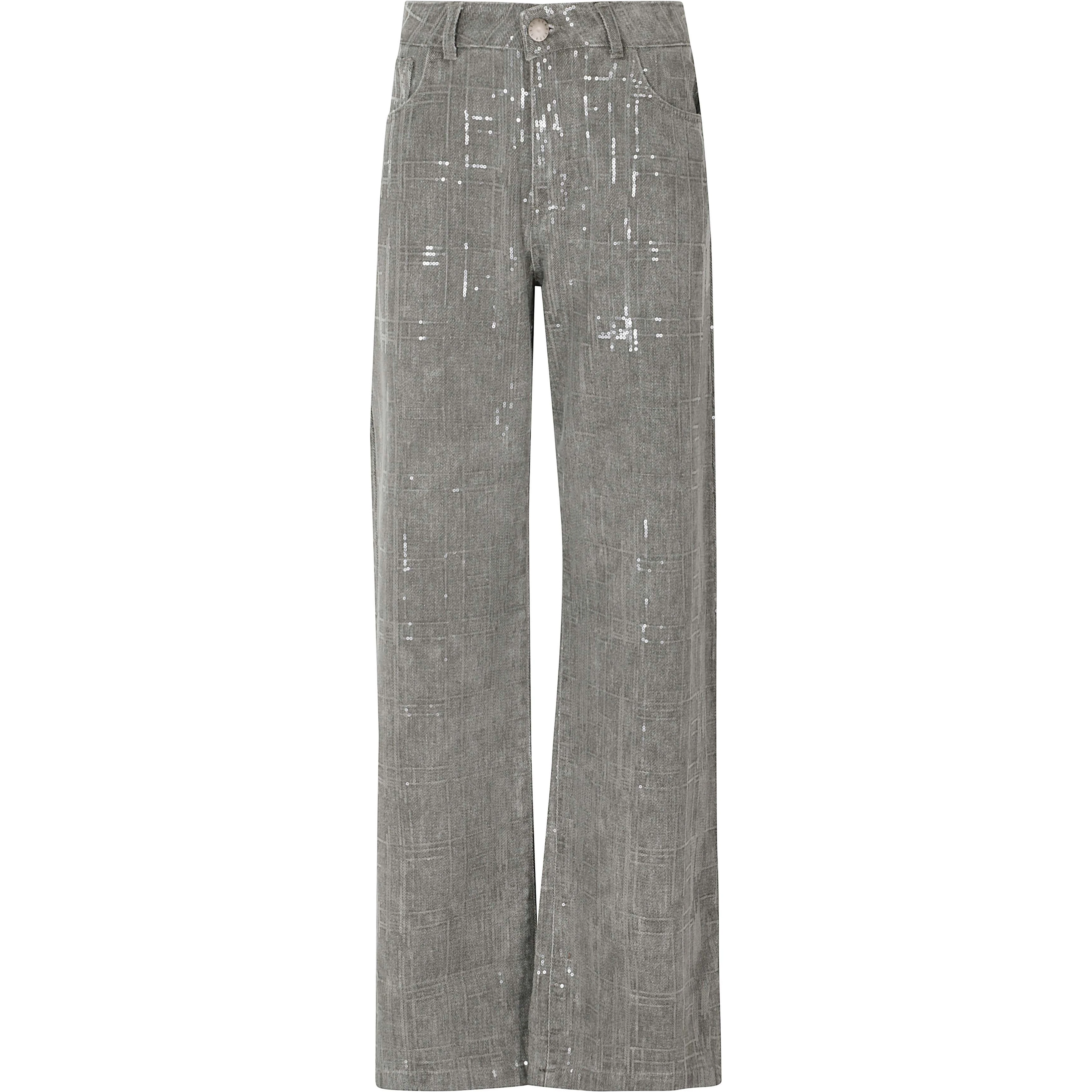 JEANS CON RICAMO DI PAILLETTES