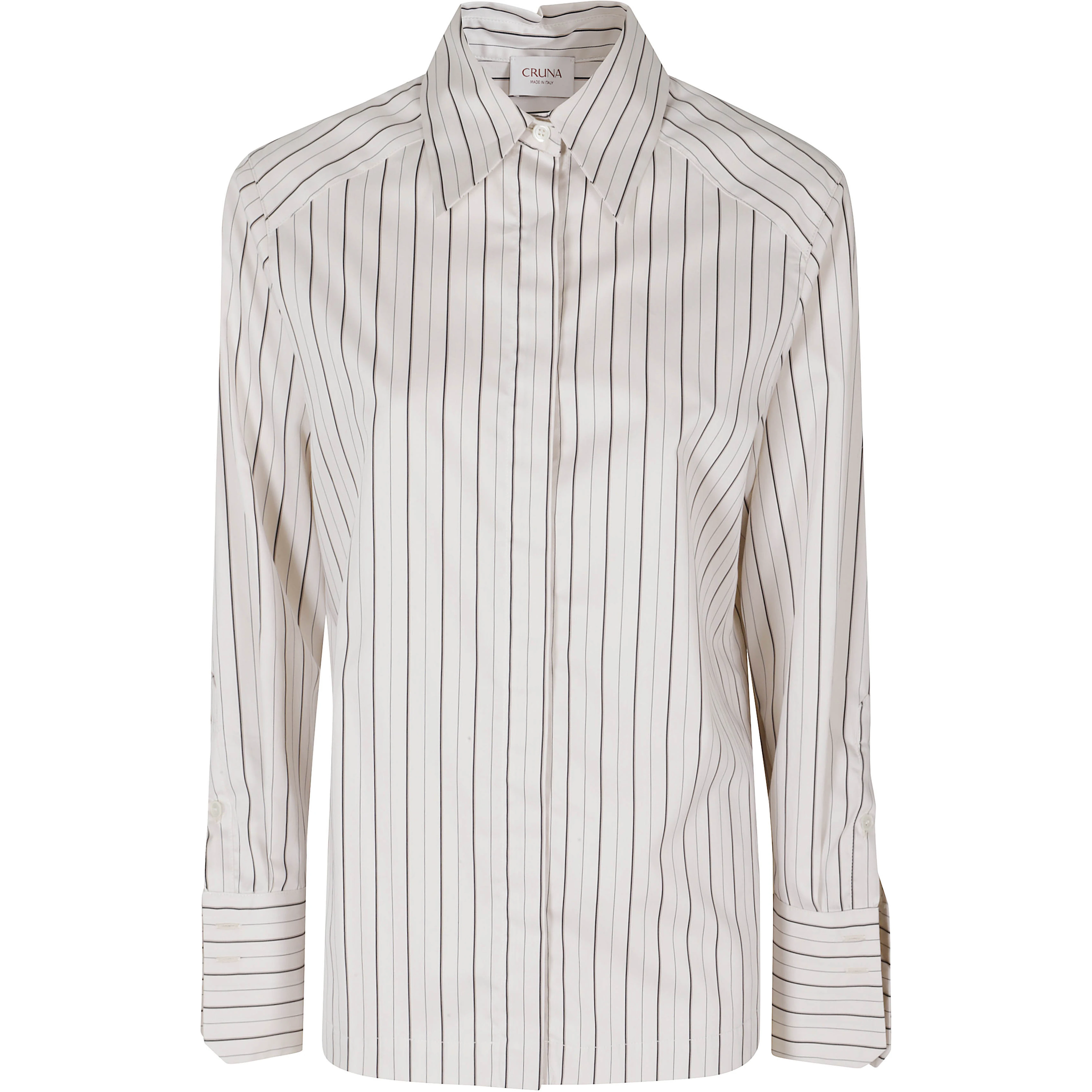 REGULAR FIT SLEEVED CROPPED SHIRT