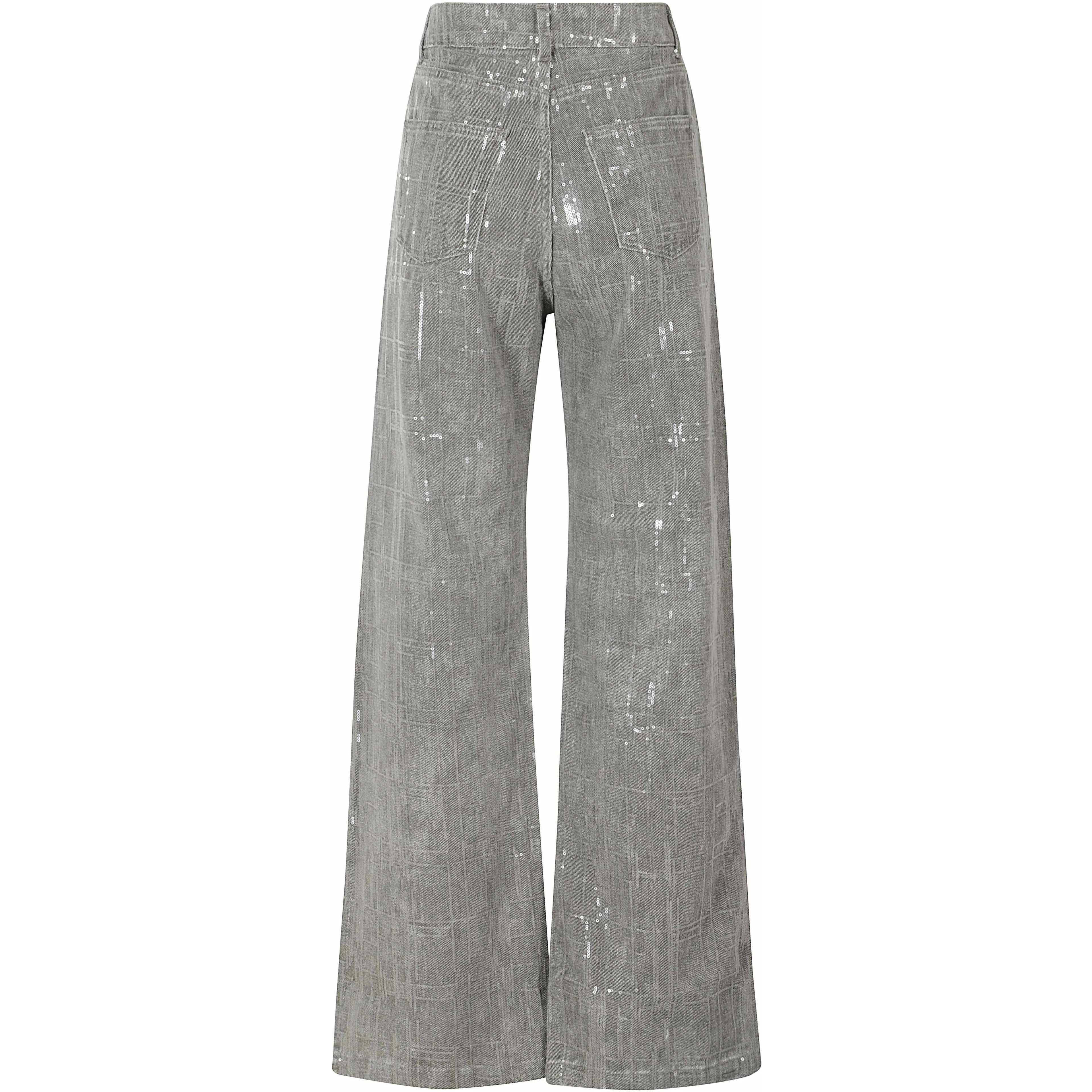 JEANS CON RICAMO DI PAILLETTES