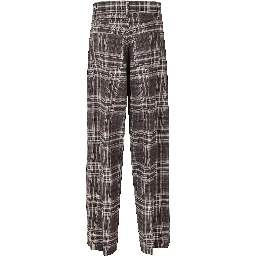 PANT COTTON TARTAN CINQUE TASCHE