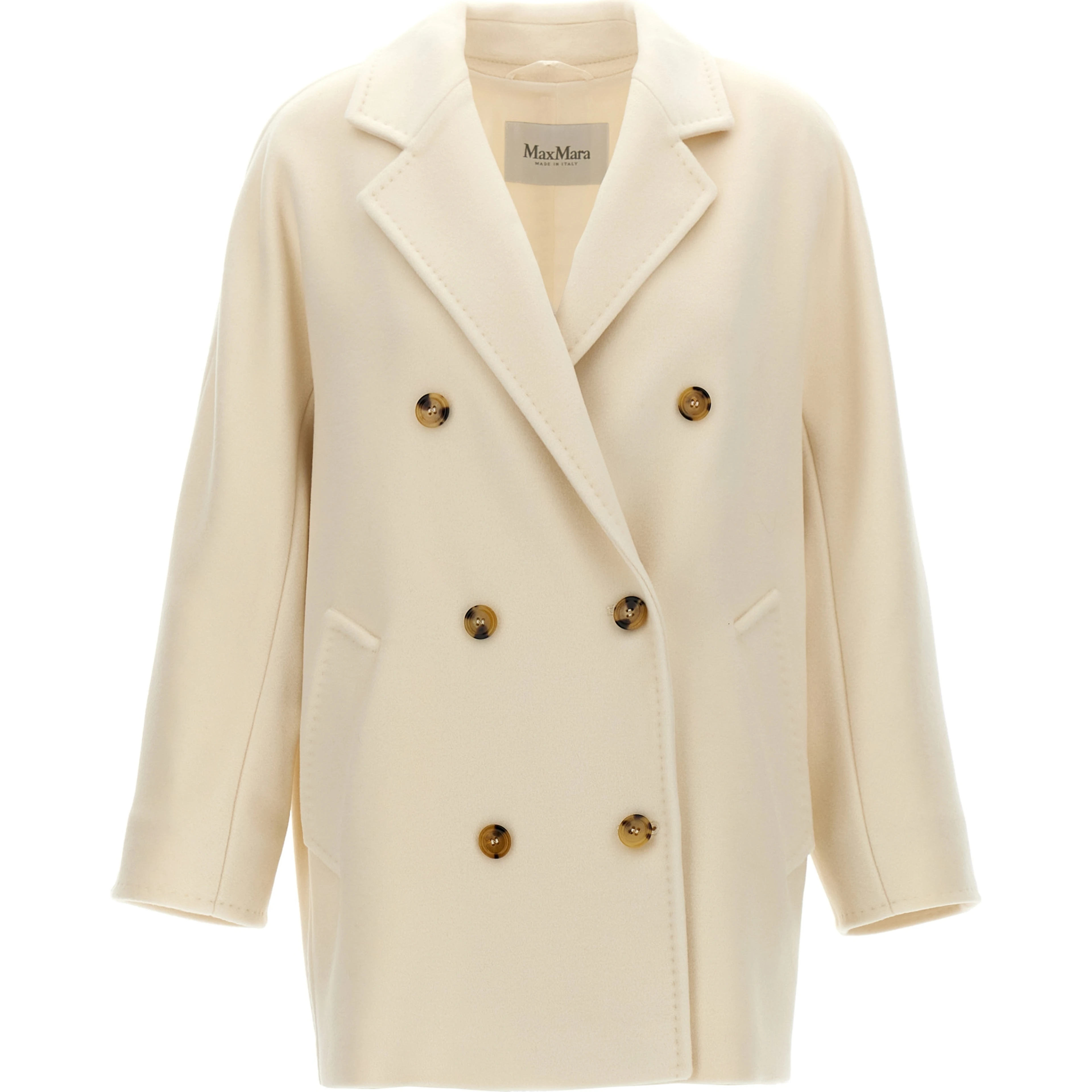 White Virgin Wool Coat