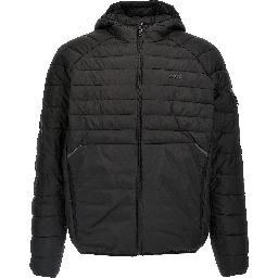 Black Polyester Shell Jacket