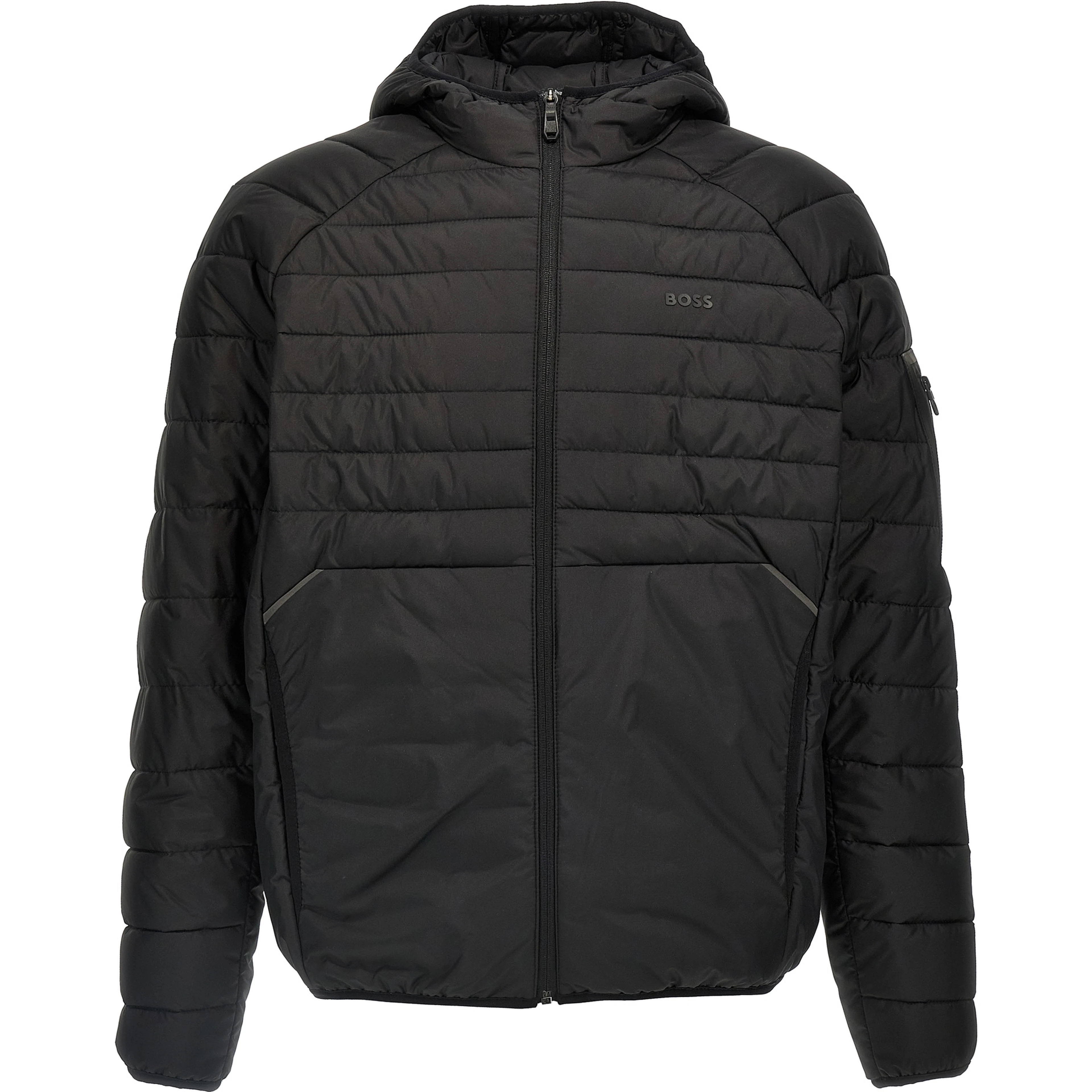 Black Polyester Shell Jacket