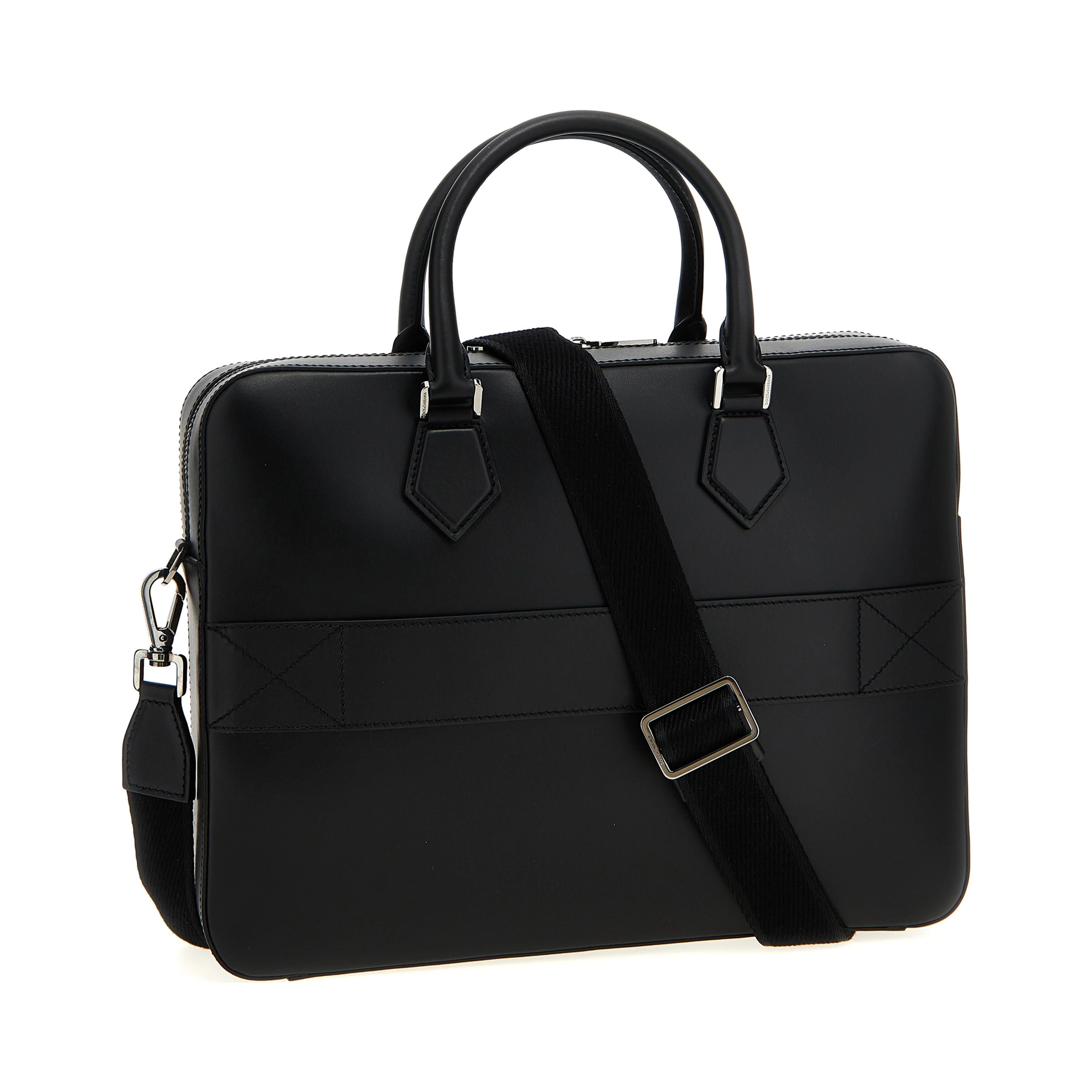 Black Lamb Leather Tote Bag