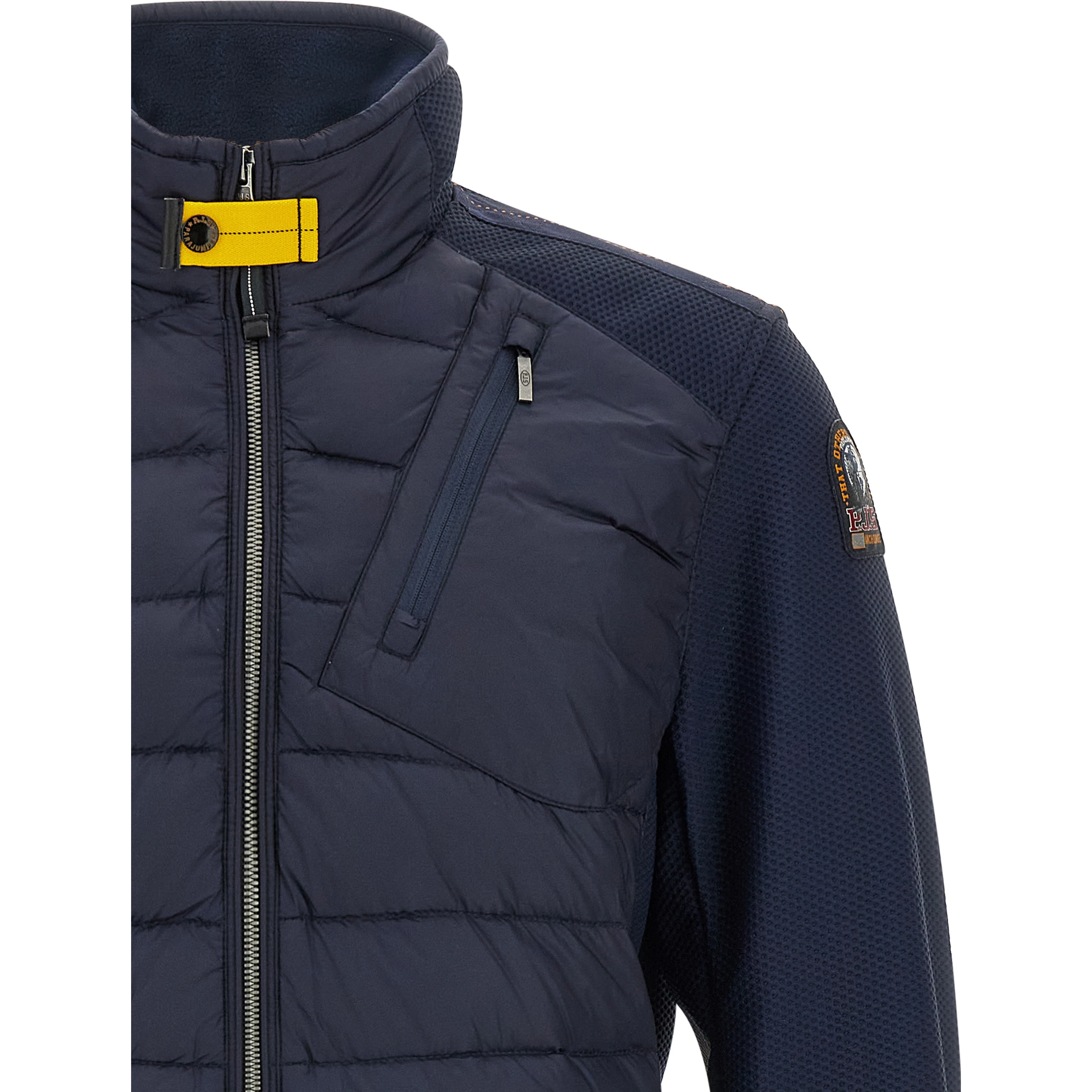 Blue Polyamide Full-Length Jacket