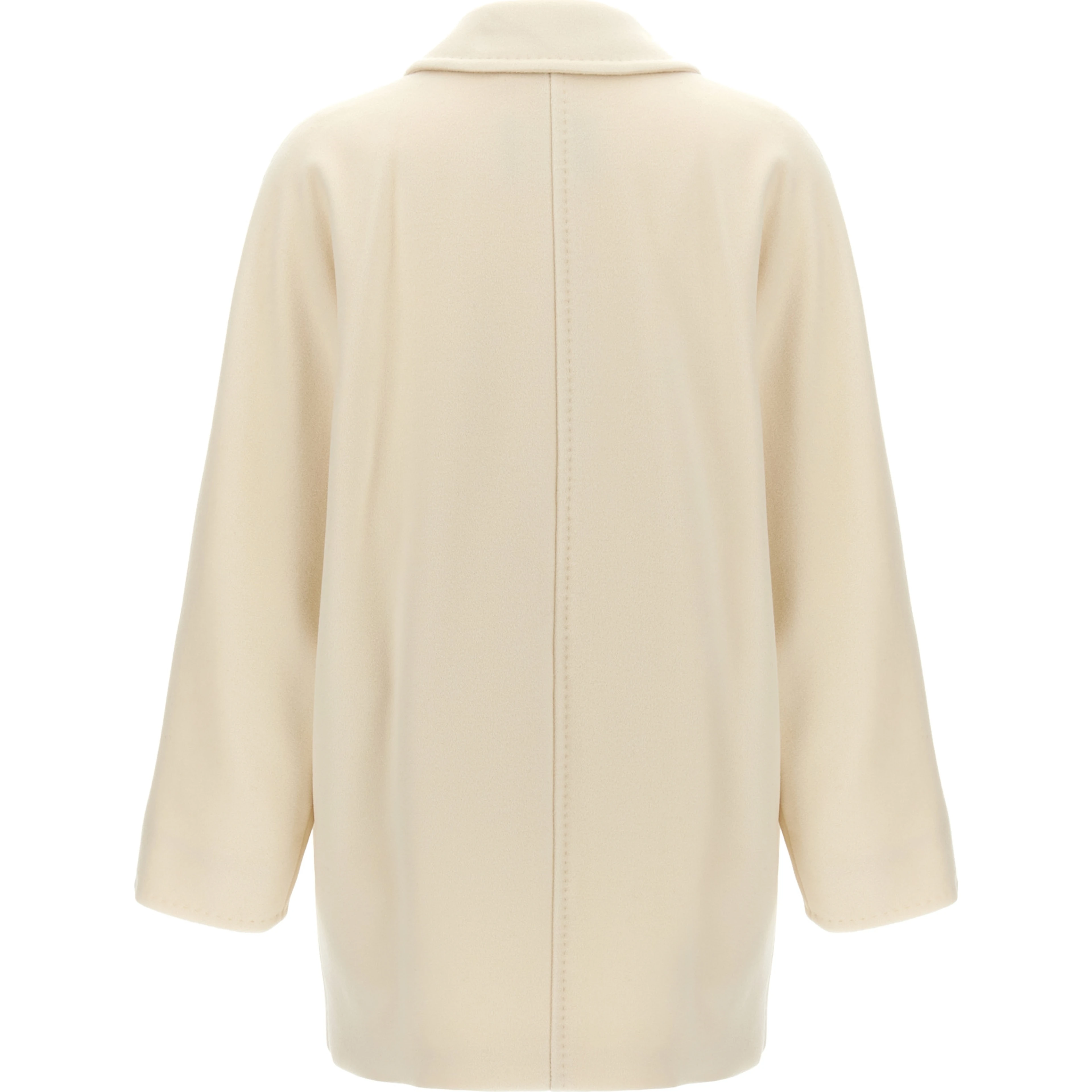 White Virgin Wool Coat