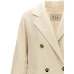 White Virgin Wool Coat
