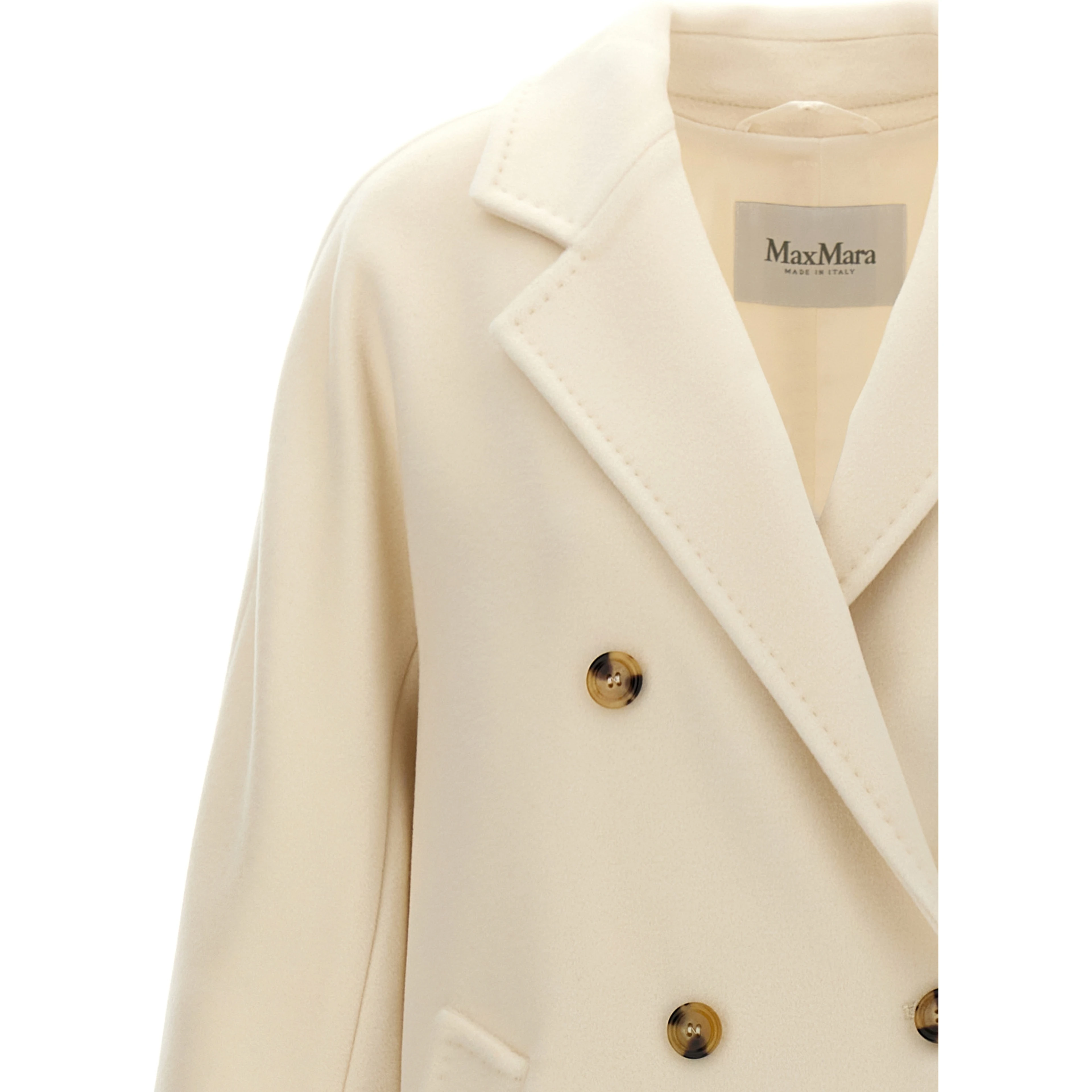White Virgin Wool Coat
