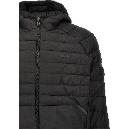 Black Polyester Shell Jacket
