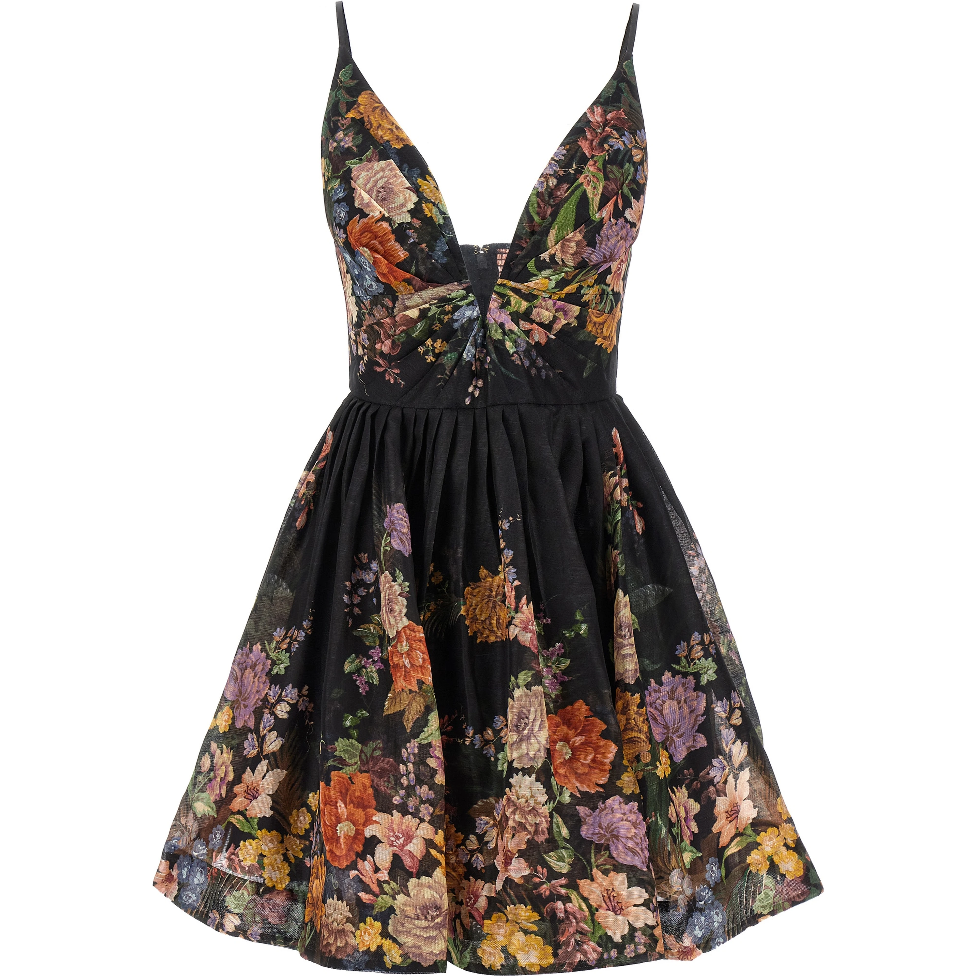 Black Linen Casual Dress