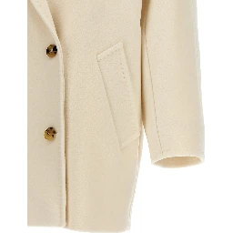 White Virgin Wool Coat