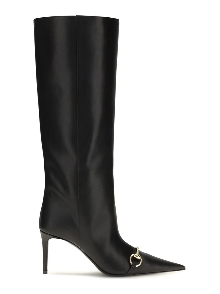Black Calf Leather Bos Taurus Boots