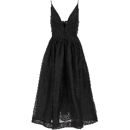 Black Linen Cocktail Dress