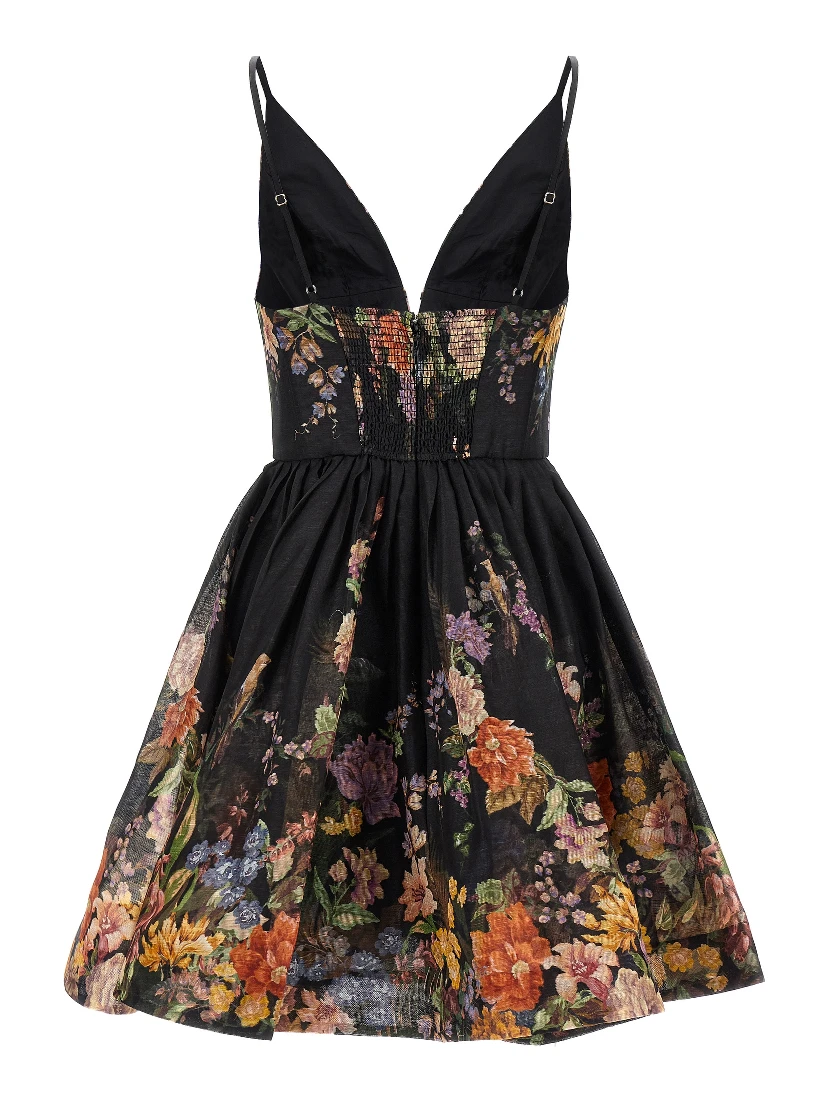 Black Linen Casual Dress
