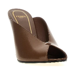 Brown Lamb Leather High Heel Pumps