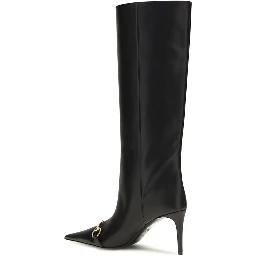 Black Calf Leather Bos Taurus Boots