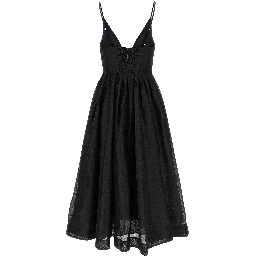 Black Linen Cocktail Dress